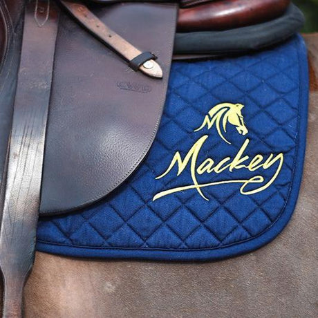 Mackey Embroidered Saddlecloth #colour_navy