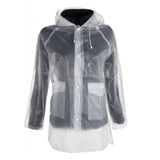HKM Veste de pluie transparente pour adultes