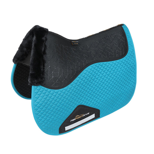 Shires Performance Fusion Saddlecloth #colour_ocean-blue