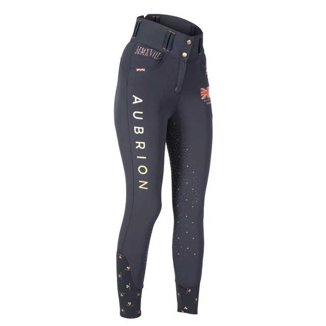 Shires Aubrion Team Girls Breeches #colour_black