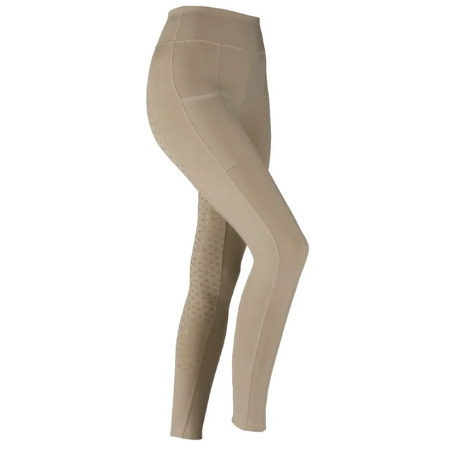 Shires Aubrion Hudson Ladies Riding Tights #colour_beige