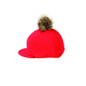 Couvre-chapeau Hy Equestrian avec pompon en fausse fourrure