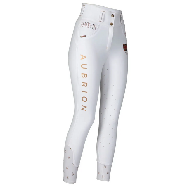 Shires Aubrion Team Breeches #colour_new-white