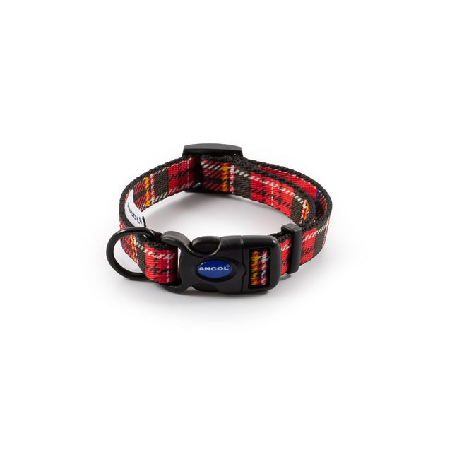 Ancol Tartan Collar #colour_red