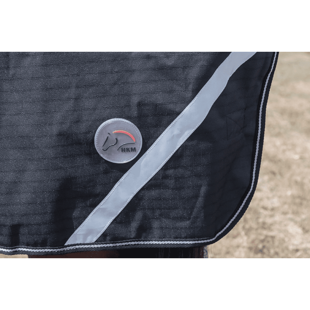 HKM Innsbruck Highneck Rug -1200D, 400g Filling #colour_black