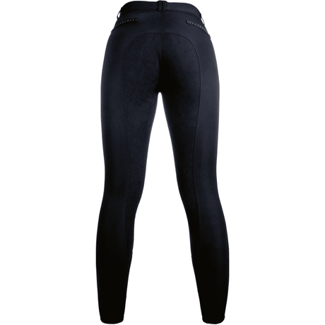 HKM Rosegold Glamour Style Alos Riding Breeches #colour_deep-blue-rosegold