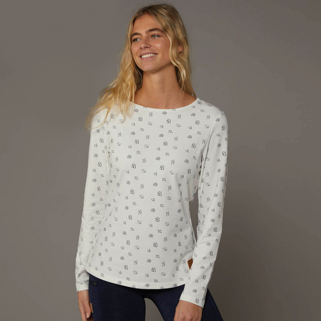 Toggi Poochy Long Sleeve Ladies Top #colour_white-navy