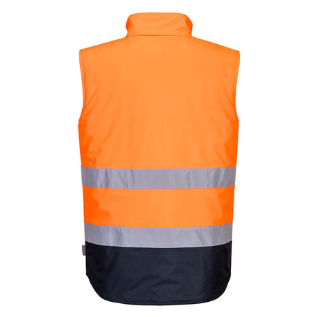 Portwest Hi-Vis Two Tone Bodywarmer #colour_orange-navy