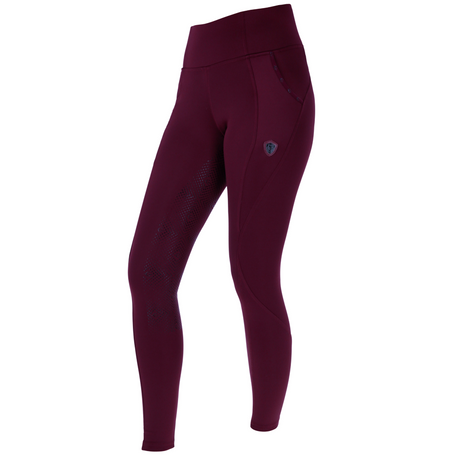 Covalliero Children's Riding Tights #colour_aubergine