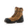 Buckbootz BSH008WPNM High Leg Style Safety Lace/Zip Boot #colour_brown