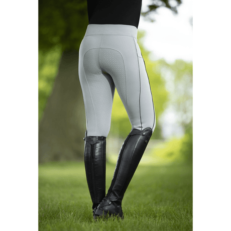 HKM Equilibrio Style Silicone Full Seat Riding Leggings #colour_light-grey