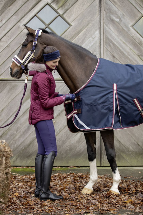 HKM Kombi Turnout Rug #colour_deep-blue