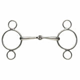 Korsteel-Dutch-Gag-Gebiss aus Edelstahl mit 2 Ringen