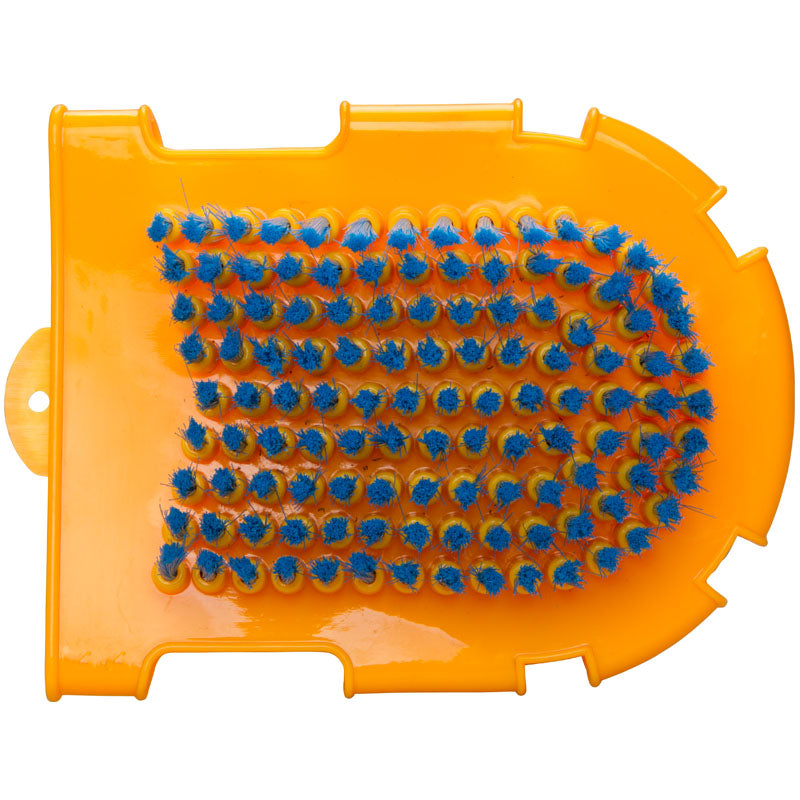 Imperial Riding Grooming Glove With Massage Side #colour_neon-orange