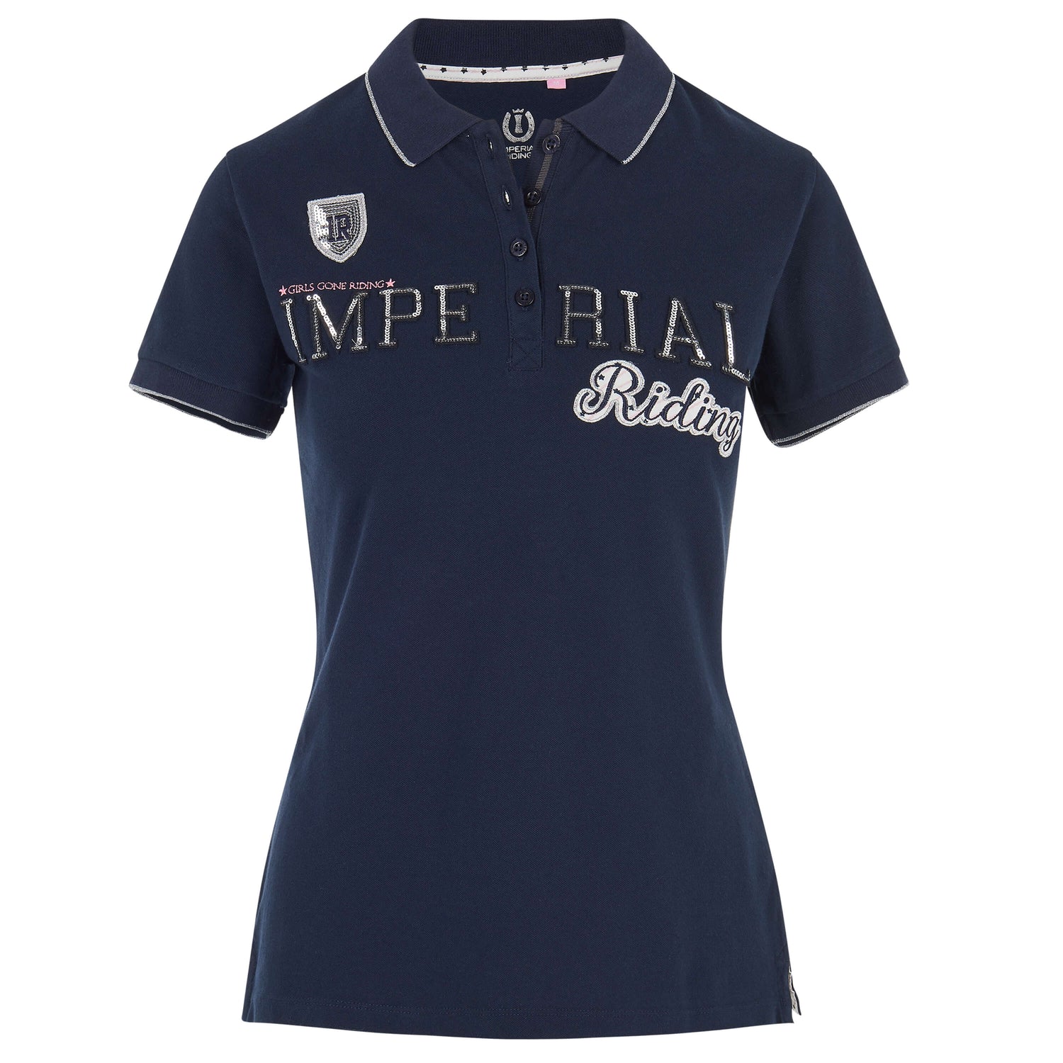 Imperial Riding Girly Polo Shirt #colour_navy