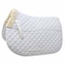 Mark Todd Deluxe Fleece Line Saddlepad #colour_white