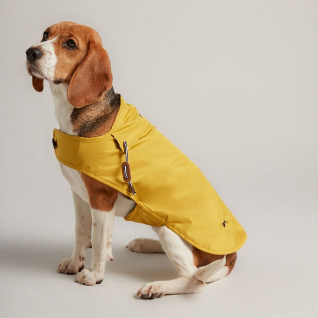 Joules Water Resistant Dog Coat #colour_mustard